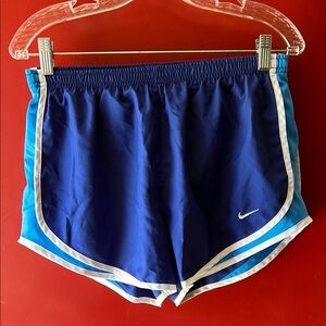 Nike Blue Athletic Shorts with Retro Design